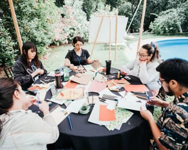Campamento de intercambio de experiencias se reunió con profesores del Maule