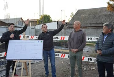 Avanza construcción de la sede social en la Villa Don Misael de Curicó