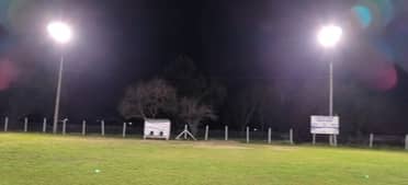 Club Deportivo Santa Rosa iluminó por primera vez su cancha