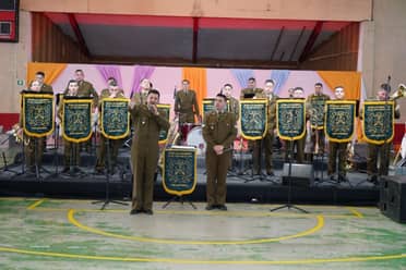 Licantén disfrutó de la Banda Instrumental de la Escuela de Carabineros de Chile