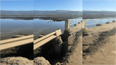 Concejala de Vichuquén denuncia socavón en puente de acceso a Llico