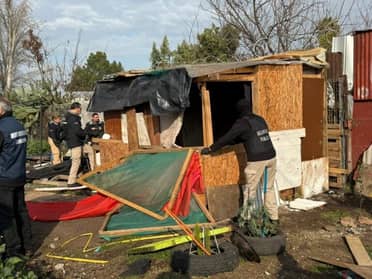 Autoridades inician operativo de erradicación de "rucos" en la línea férrea de Curicó