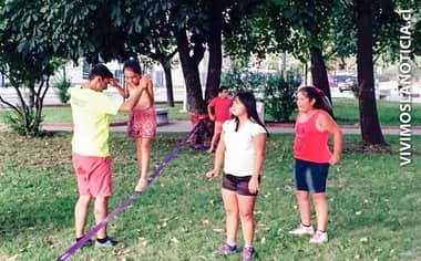 “Slackline” sigue sumando seguidores en Curicó