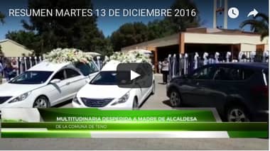 [VIDEO] Resumen informativo martes 13 de diciembre