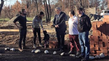 Comenzó reconstrucción de viviendas destruidas por incendios forestales en Parral