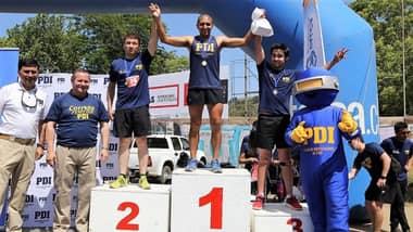 Alta participación en corrida familiar de la PDI