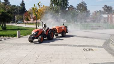 Municipio de Molina sanitizó barrios de Rinconada, Itahue y Lontué