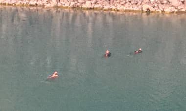 Rescatistas lograron recuperar cuerpo de hombre sumergido en laguna La Mina de Santa Cruz
