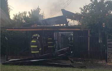 Familia de mujer denuncia que ex pareja causó incendio intencional en casa en Molina