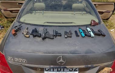 Carabineros detuvo a tres sujetos con armas, drogas y especies robadas en una parcela en La Montaña de Teno