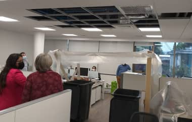 Gremios de funcionarios de la Seremi de Salud del Maule acusan malas condiciones de oficinas en Edificio Espacio Talca