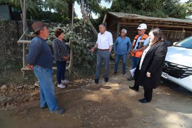 Autoridades rauquinas recorren sectores de la Ruta J-60 afectados por inundaciones