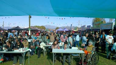 Con música y ramadas Los Niches celebró su primera Fiesta de la Chilenidad