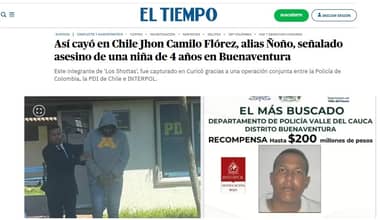 Medios colombianos informan sobre la captura de un peligroso delincuente en Curicó