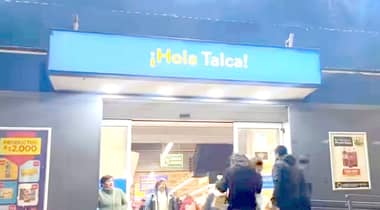 Guardia de supermercado es atacado con arma blanca en pleno centro de Talca