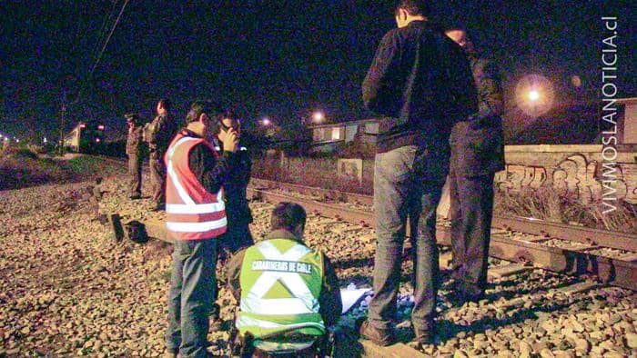 Tren de pasajeros atropelló a una persona frente a Curicó