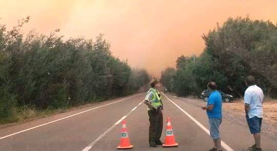 Declaran Alerta Amarilla por incendio forestal en Parral