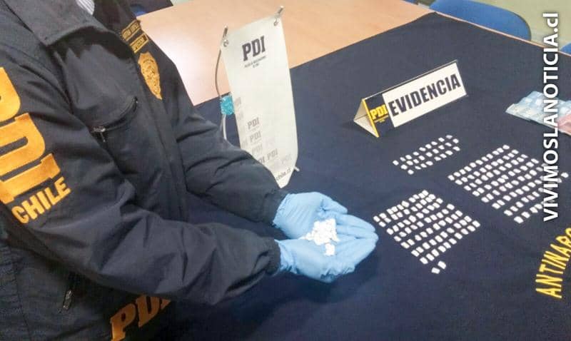 PDI Curicó incautó 221 dosis de pasta base