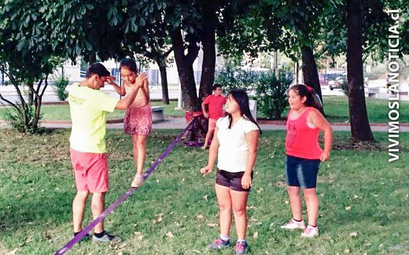 “Slackline” sigue sumando seguidores en Curicó