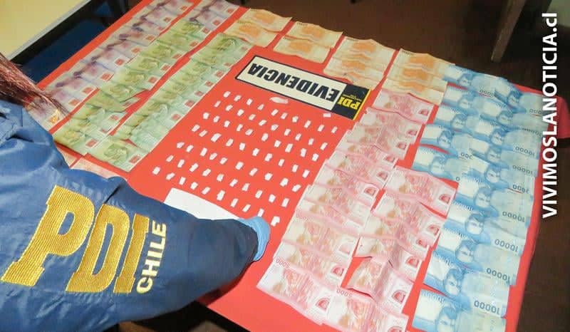 PDI de Parral sacó de circulación 71 dosis de pasta base