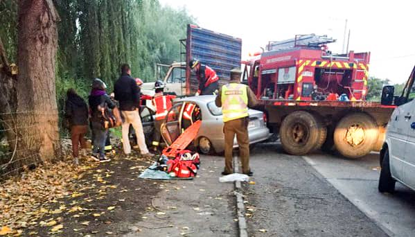 Colisión reporta dos heridos en Rauco