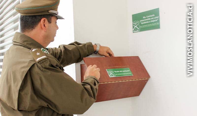 Jefe policial instala buzón para recibir denuncias anónimas