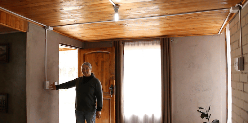 Llega la luz eléctrica a Rinconada de Itahue de Molina