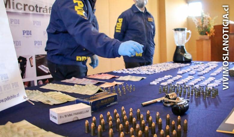[FOTOS] Cuatro detenidos en operativo antidrogas de la PDI