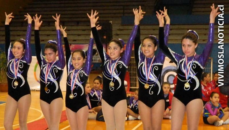 [FOTOS] La gimnasia aeróbica brilló en el Gimnasio Abraham Milad de Curicó