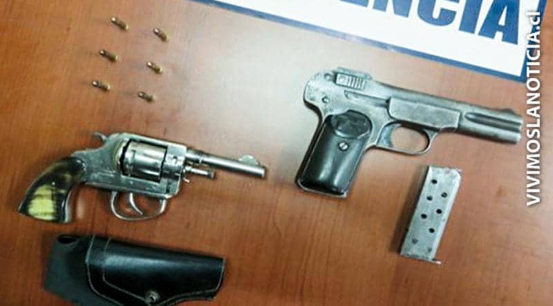 PDI retiró de circulación dos armas de fuego