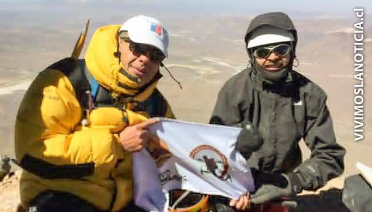Deportistas talquinos escalaron el Volcán Tacora