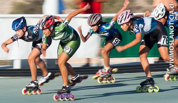 Organizan tercer campeonato escolar de patín carrera