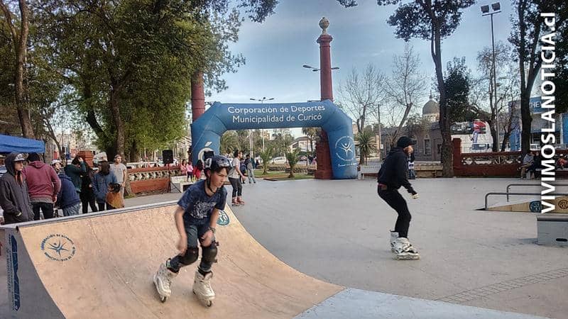 El patín se vistió de fiesta en Curicó