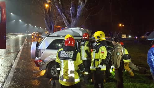 Detective de la PDI muere en accidente tránsito a la entrada de Curicó