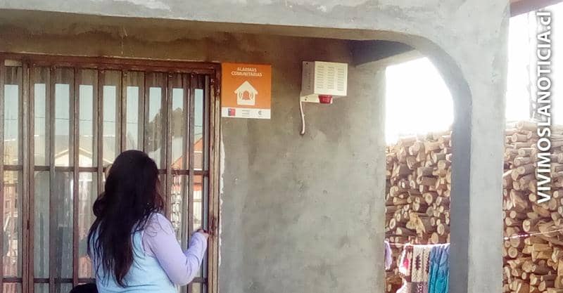 Alarmas comunitarias para vecinos de la villa Andalien