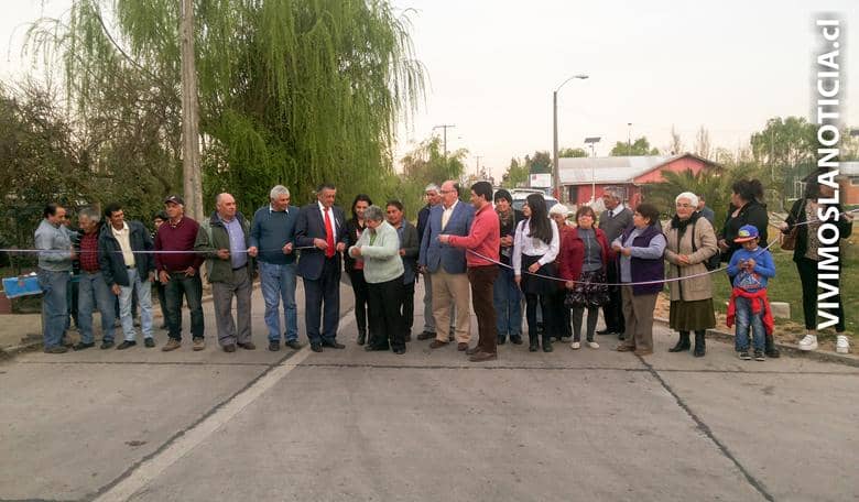 Se inauguró pavimento participativo de callejón Alcantarino de Rauco