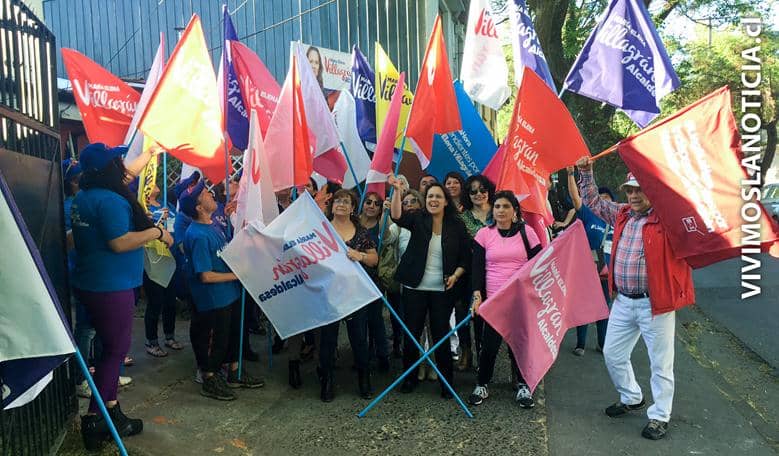 Banderazo en apoyo a candidata María Elena Villagrán