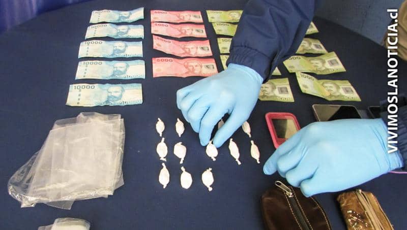 PDI de Molina detiene a madre e hijo por microtráfico de cocaína