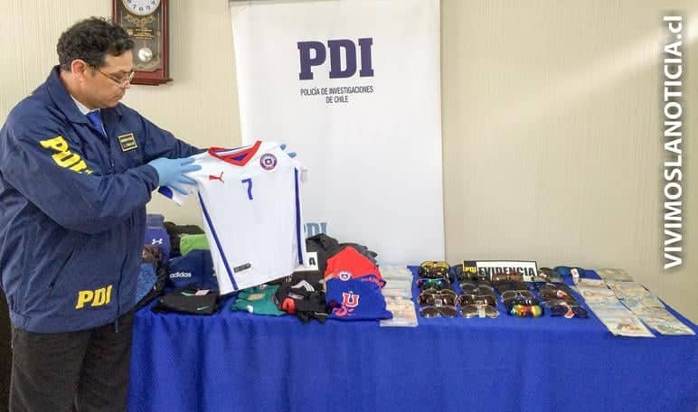 PDI incautó dos millones y medio de pesos en artículos falsificados