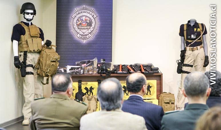 PDI adquiere implementación táctica para operativos policiales