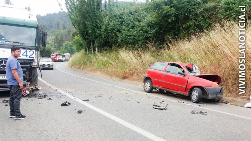 Conductor muere tras colisión frontal en Licantén