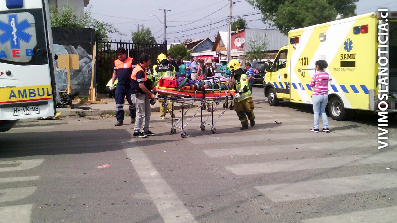 [FOTOS] Joven curicano lucha por su vida, tras violento accidente en moto
