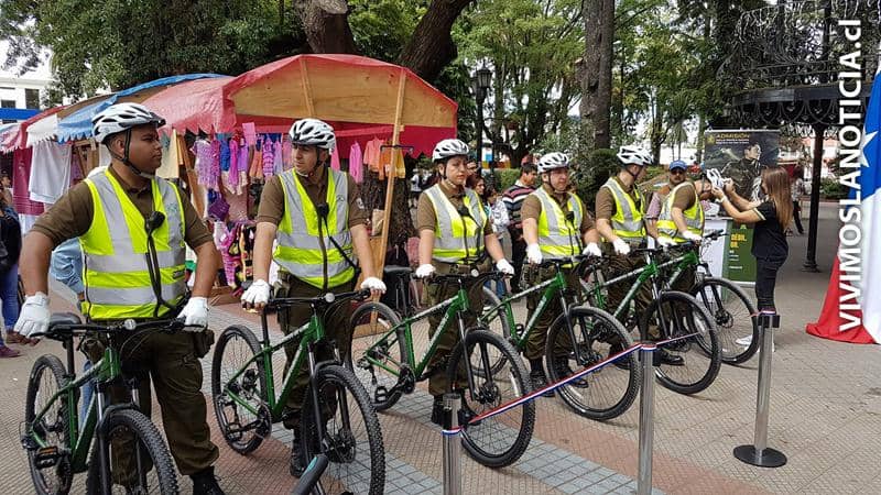 Carabineros patrullará centro de Curicó en bicicletas