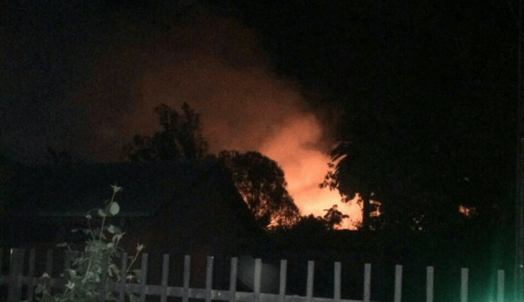 Avenida España se cubrió de humo por incendio