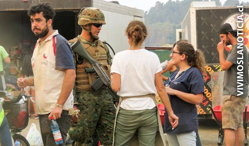 Permanente tensión en Llico por violentos incendios