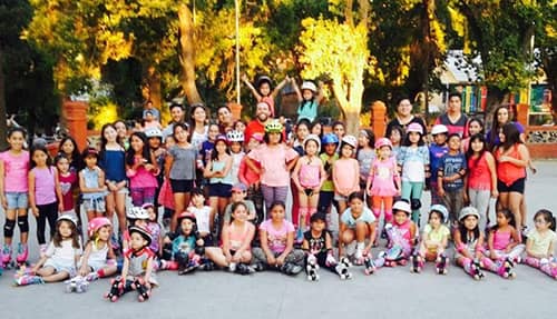 Con éxito se realiza taller de patín urbano en el Ovalo de la Alameda