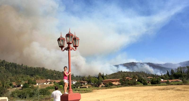 Buscan a pirómano que estaría detrás de los incendios en Vichuquén