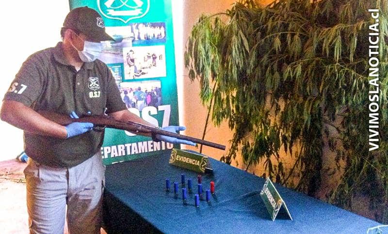 Incautan marihuana, arma y municiones en Río Claro