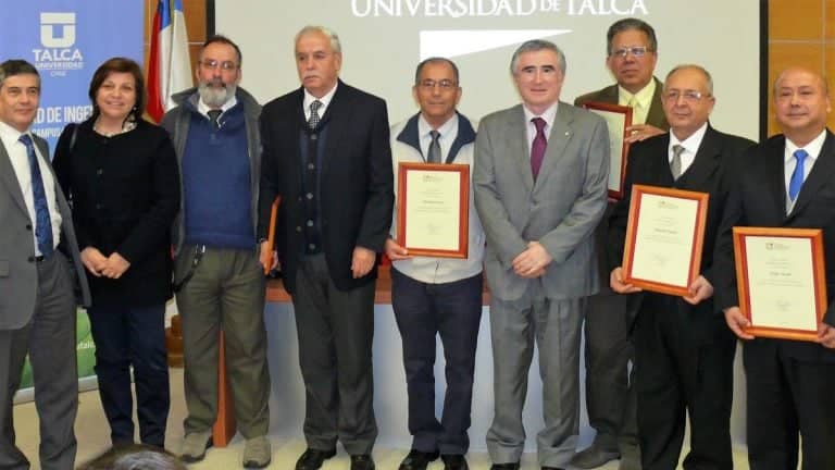 Académicos UTALCA fueron distinguidos por el Colegio de Ingenieros de Chile