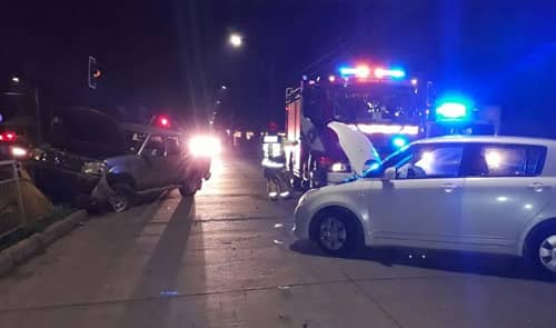 [FOTOS] Tres lesionados deja choque en avenida Alessandri